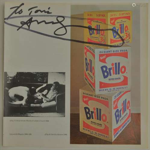 ANDY WARHOL SIGNED VINTAGE LITHOGRAPH 