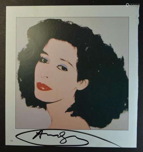 ANDY WARHOL SIGNED VINTAGE PRINT