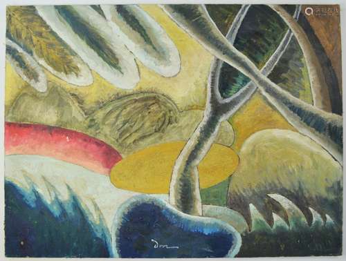 OIL ON BOARD ATTR ARTHUR DOVE