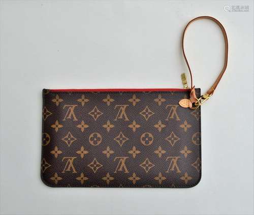 LOUIS VUITTON MONOGRAM ZIPPERED WOMEN'S SMALL PURSE-NEW