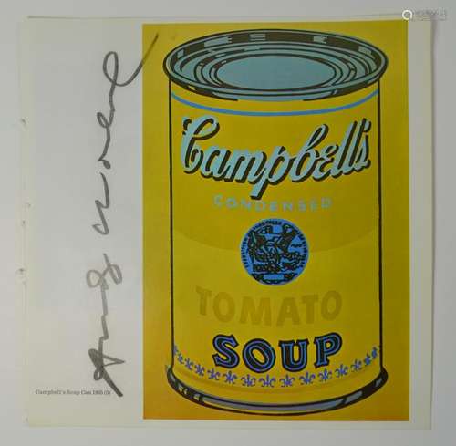 ANDY WARHOL VINTAGE PRINT 