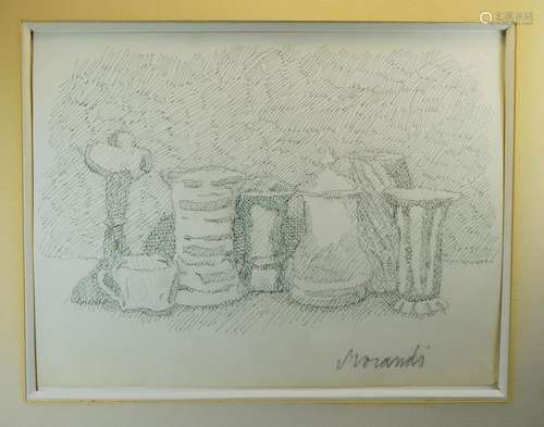 GIORGIO MORANDI (ATTR) INK ON PAPER