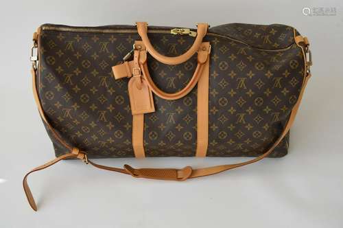 LOUIS VUITTON KEEPALL BANDOULIERE DUFFEL BAG 60