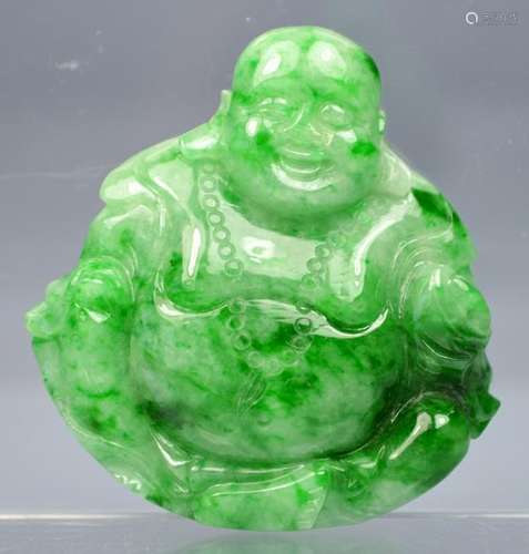 CHINESE GRADE A TOP JADE BUDDHA AMULET PENDANT