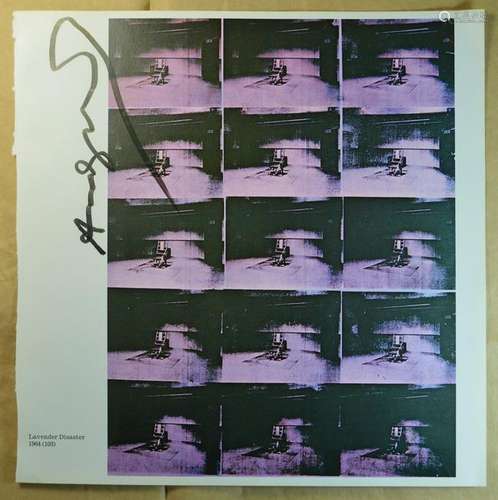 ANDY WARHOL VINTAGE LITHOGRAPH SIGNED