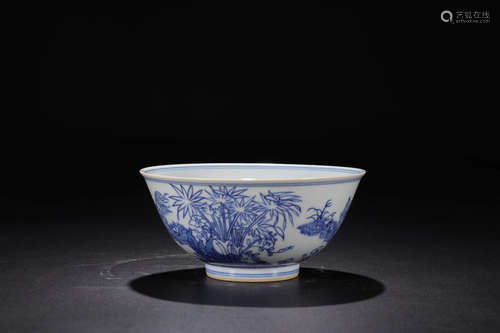 QIANLONG' MARK B&W BOWL