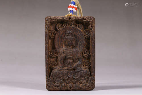 CHENXIANG WOOD 'GUANYIN' PENDANT