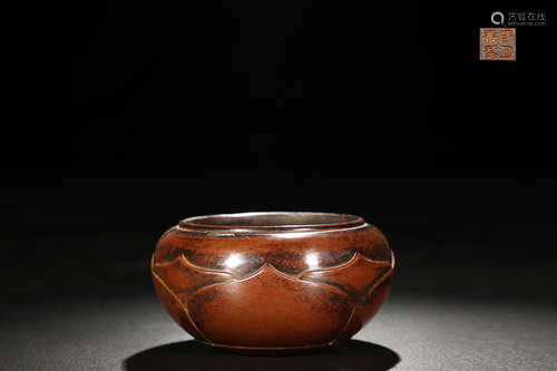 BRONZE LOTUS CENSER