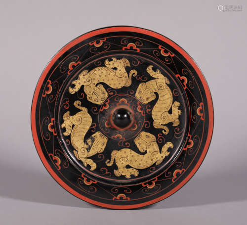 A Chinese Lacquer Mirror