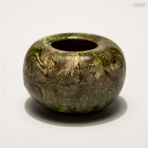 A Chinese Green Glazed Pottery Water Pot