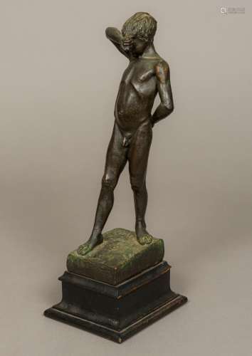 ALICE C MAUDE (born circa 1880) English Naked Young Boy Bronzed copper,