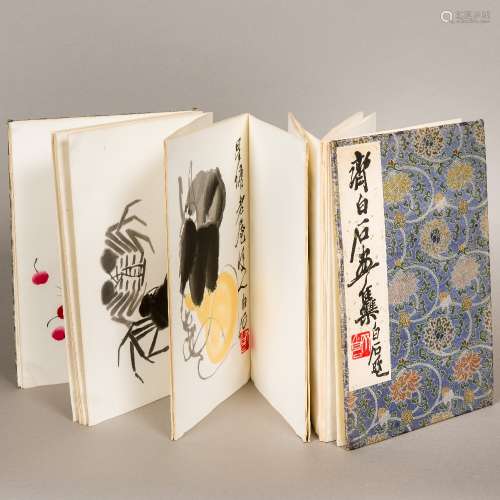 After QUI BAISHI (1864-1957) Chinese Book of Prints,