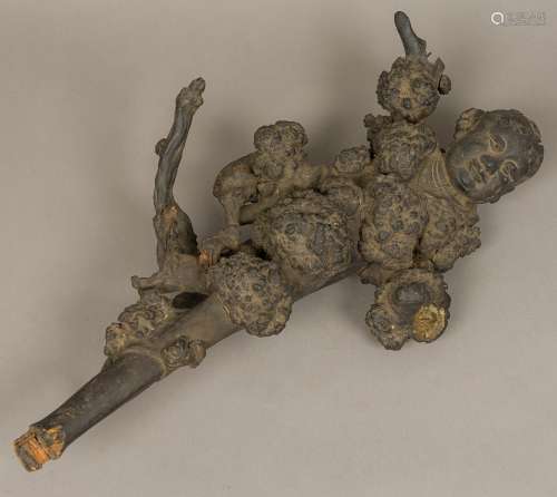 An 18th/19th century Chinese root carving Of typical figural form. 68 cm high.