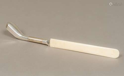 An Edwardian silver handled page turner, hallmarked Birmingham 1906, makers mark indistinct,