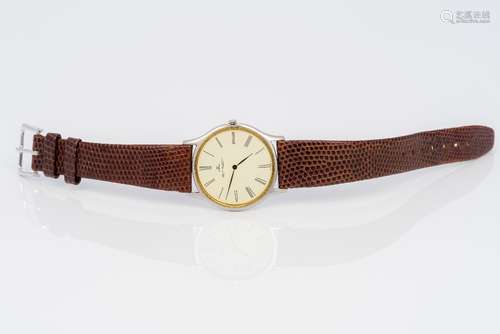 A Jaeger-LeCoultre 18 ct gold and stainless steel bi-metal cased gentleman's ultra slim wristwatch,