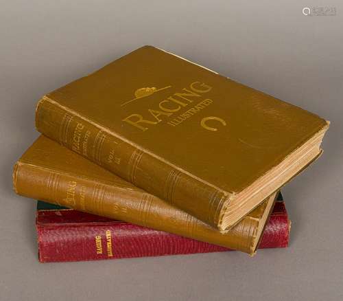 Racing Illustrated July 1895 to December 1896 Bound in three volumes, un-collated.