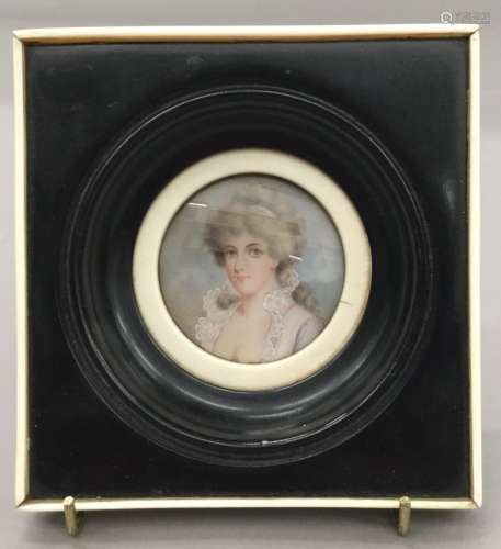 SIR WILLIAM CHARLES ROSS (1794-1860) British Portrait miniature of Lady Colville Watercolour
