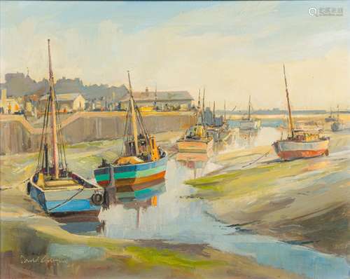 DAVID GRIFFIN (1952-2002) British (AR) Low Water, Leigh on Sea Oil on canvas, signed and dated 97,