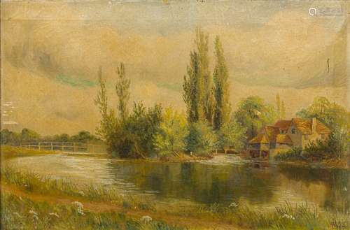 ENGLISH SCHOOL (19th century) River Landscapes Oils on canvas,