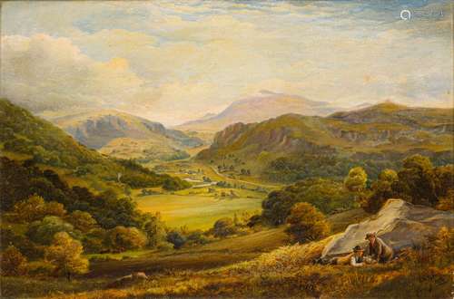 J SEEDON TYRER (19th century) British The Valley of Lledrm N.