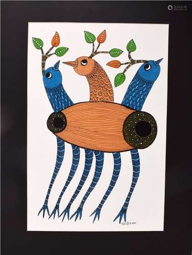 Gond & Tribal Art - Dilip Shyam (set of 3)