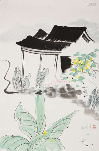 A Chinese Painting, Wu Guanzhong Mark