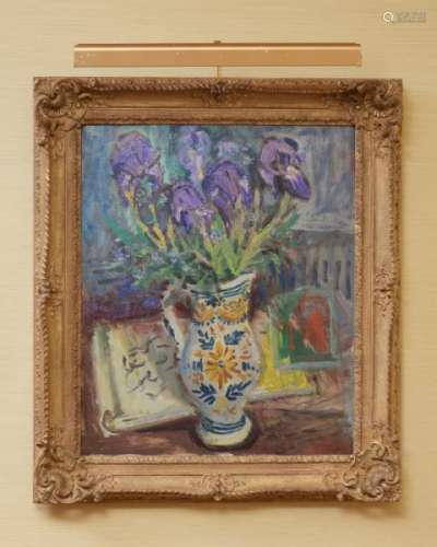 Tadashi Kaminagai (1899-1982), Bouquets de fleurs, paire d'huiles sur toile, l'une [...]