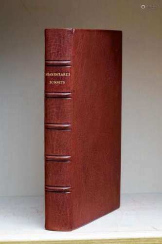 [SHAKESPEARE]. Shakespeare's sonnets. London, Printed of Asprey & Co by the [...]