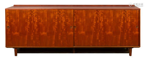 Finn Juhl (Danish, 1912-1989) Sideboard. Baker, 1950. Walnut. Literature: Baker Catalog Note 40-1.