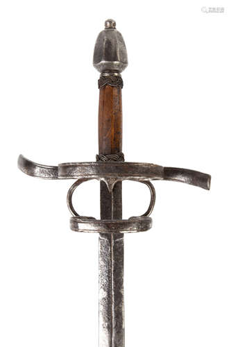 Northern Italian/Swiss Military Rapier Sword. Circa 1600. Blade: 39