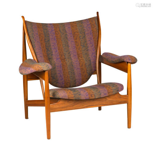 Finn Juhl (Danish, 1912-1989) Iconic Chieftain Chair. Denmark. Designed 1949. Baker Furniture.
