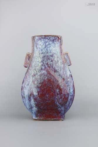 A FLAMBE-GLAZED VASE.QING PERIOD