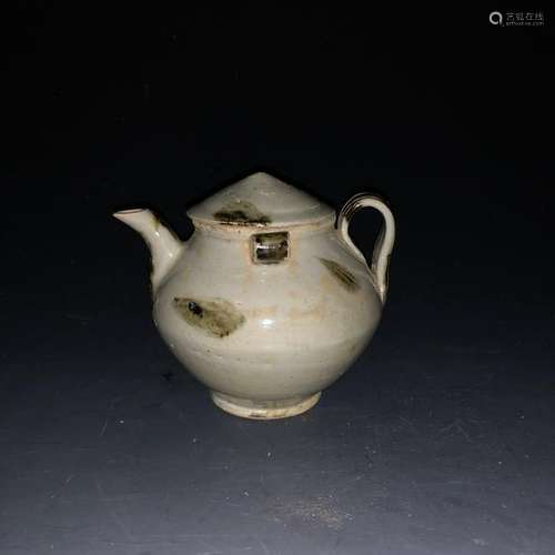 A QINGBAI-GLAZED WINEPOT.YUAN PERIOD