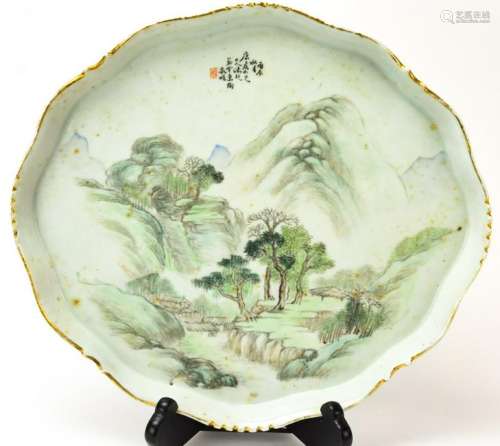Chinese Hand Painted Porcelain Tea Tray