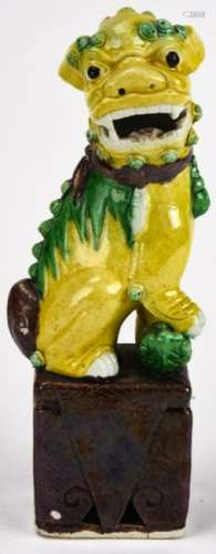 Chinese Porcelain Figural Foo Dog Statue