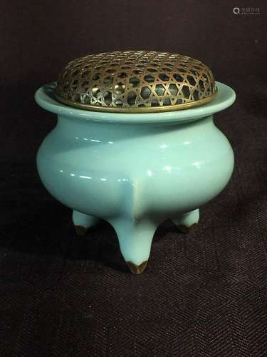 Japanese Celadon Porclain Censer