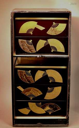 Fine Set of Japanese lacquer Boxes in Original Storage