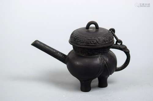 Chinese Bronze Tripot Vessel