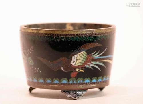 Japanese Cloisonne Censer with Pheonix Motif