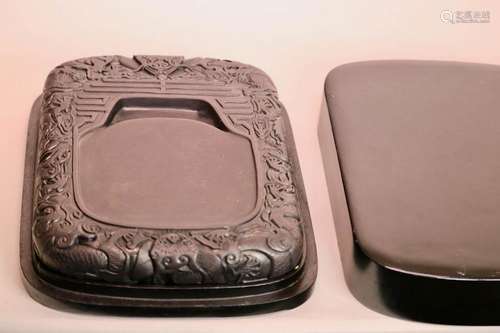 Chinese Inkstone with Dragon