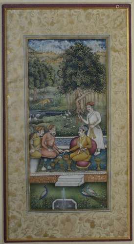 Indian Booklet Portrait - garden scene 1