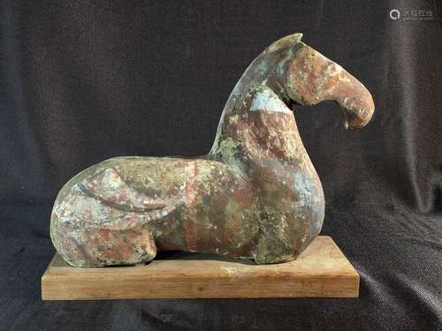 Chinese Han Pottery Horse