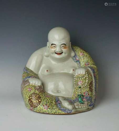 CHINESE FAMILLE ROSE FIGURE OF HOTEI