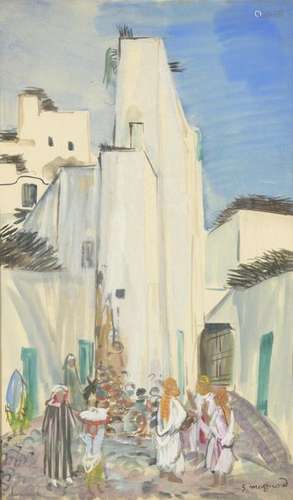 Stéphane MAGNARD (1917 2010). Marakech. Aquarelle …