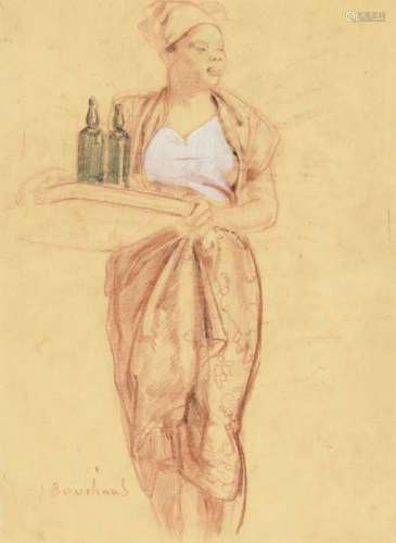 Jean BOUCHAUD (1891 1977) Jeune femme. Dessin à l…