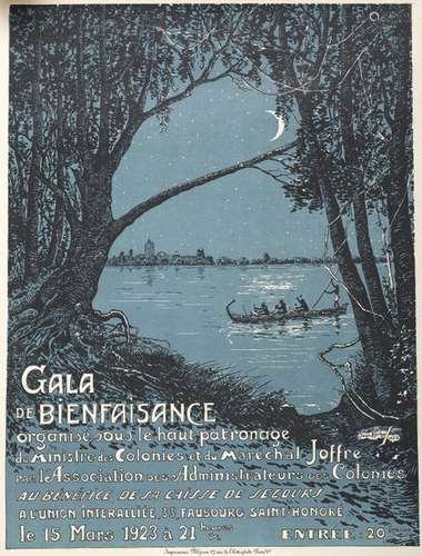 1923 Gala de Bienfaisance Ministre des Colonies …