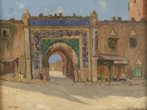 Émile DORRÉE (1883 1959). Fez. Huile sur carton fo…