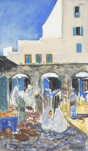 Stéphane MAGNARD (1917 2010). Essaouira. Aquarelle…