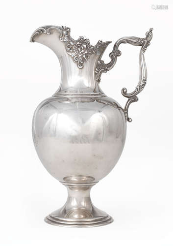 Good American Sterling Silver Ewer , Dominick & Haff, New York, 1894, act. 1872-1928, ret. J.E.