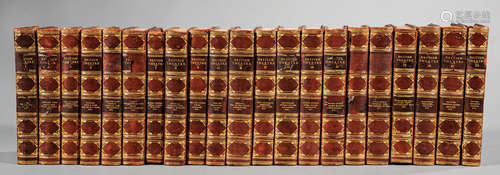 [Leather Bindings] , British Theatre, c. 1781, 21 volumes, gilt tooled